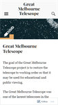Mobile Screenshot of greatmelbournetelescope.org.au