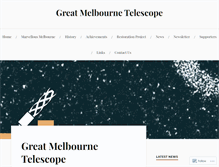 Tablet Screenshot of greatmelbournetelescope.org.au